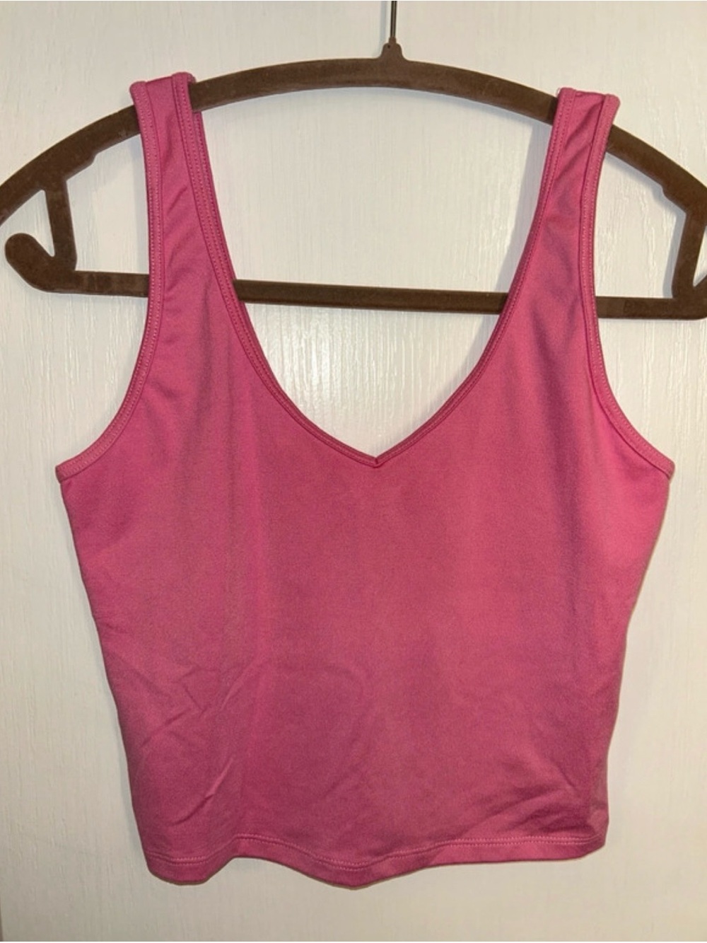 Hollister Pink V-Neck Tank Crop Top